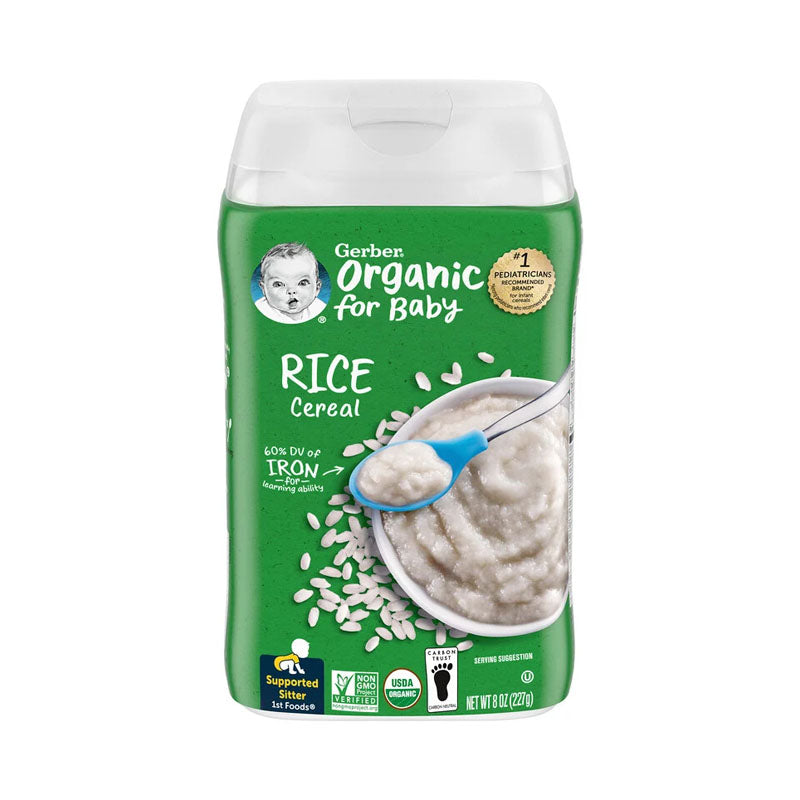 Giving baby rice clearance cereal