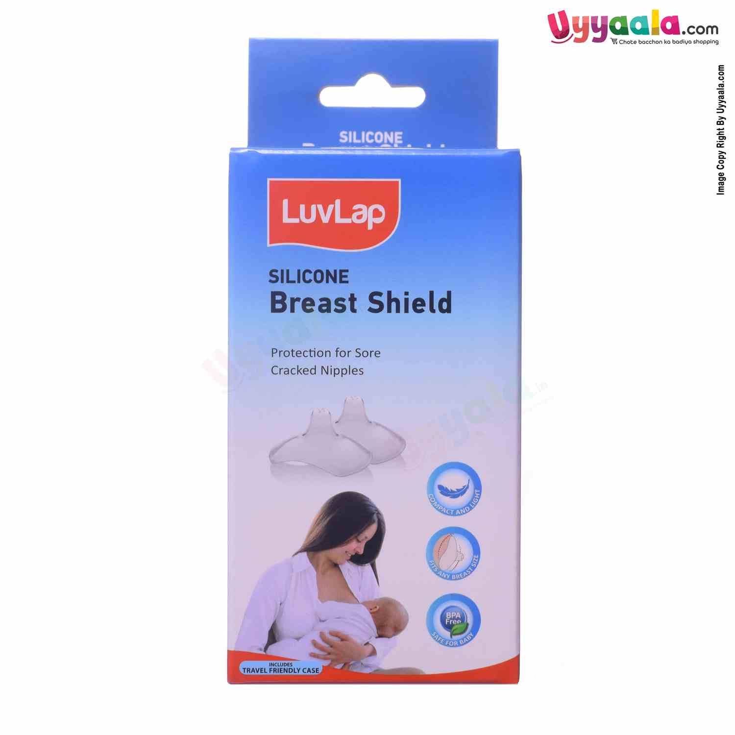 LuvLap Silicone Nipple Protector / Shield for breast feeding Mothers, –