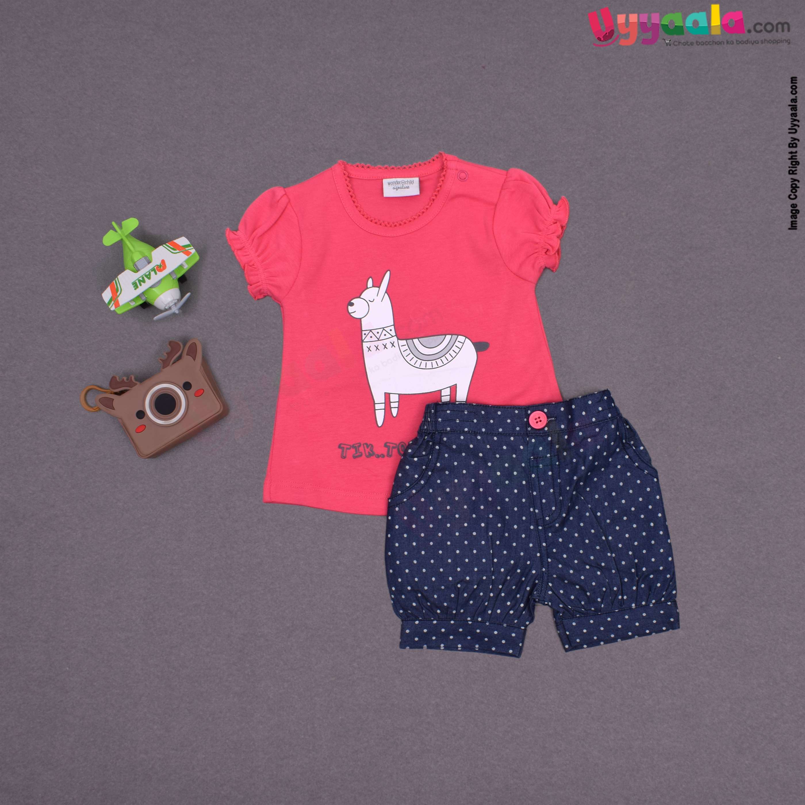 Baby girl shorts and best sale shirt set