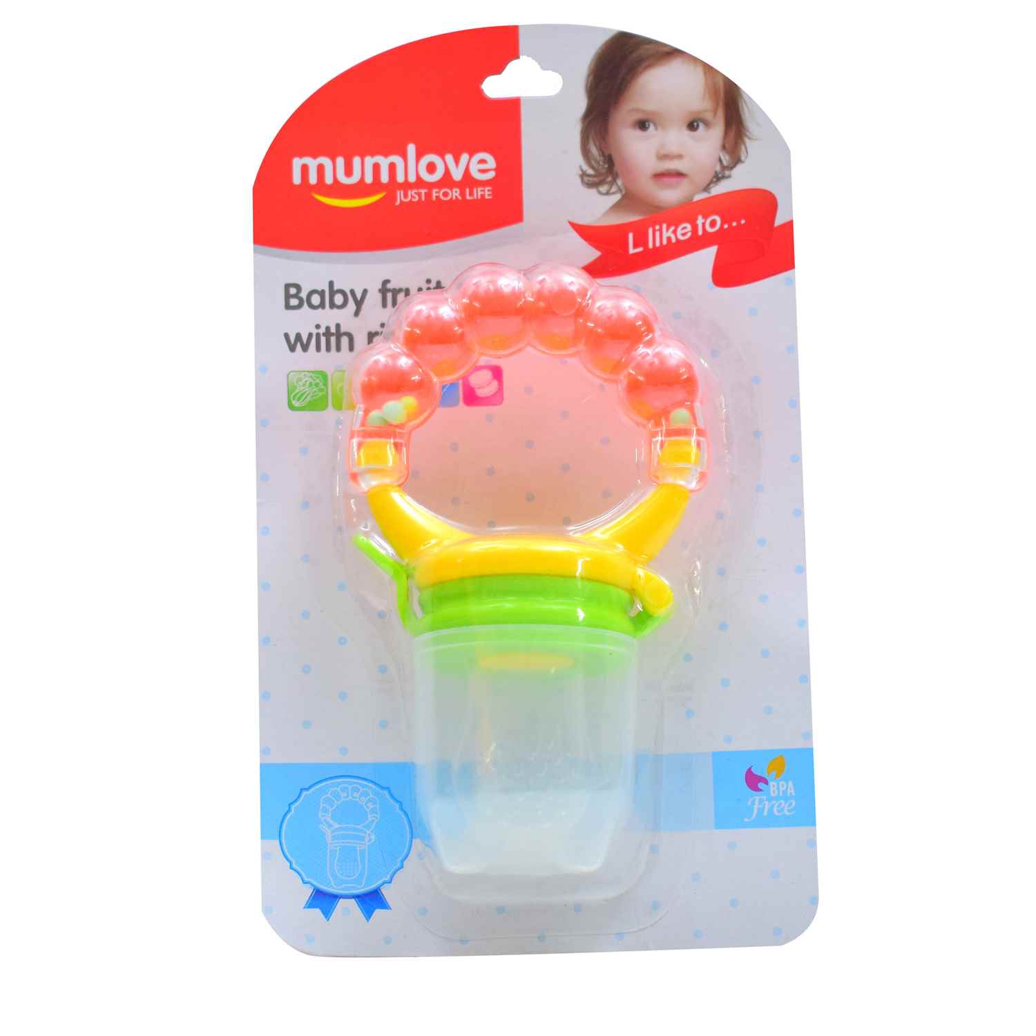 MUMLOVE Fruit Filter Play Nibbler for Babies 5+m Age