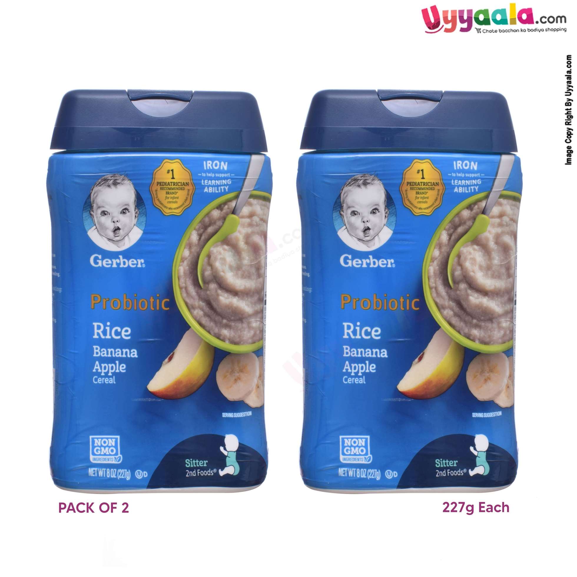 Gerber probiotic rice banana 2024 apple