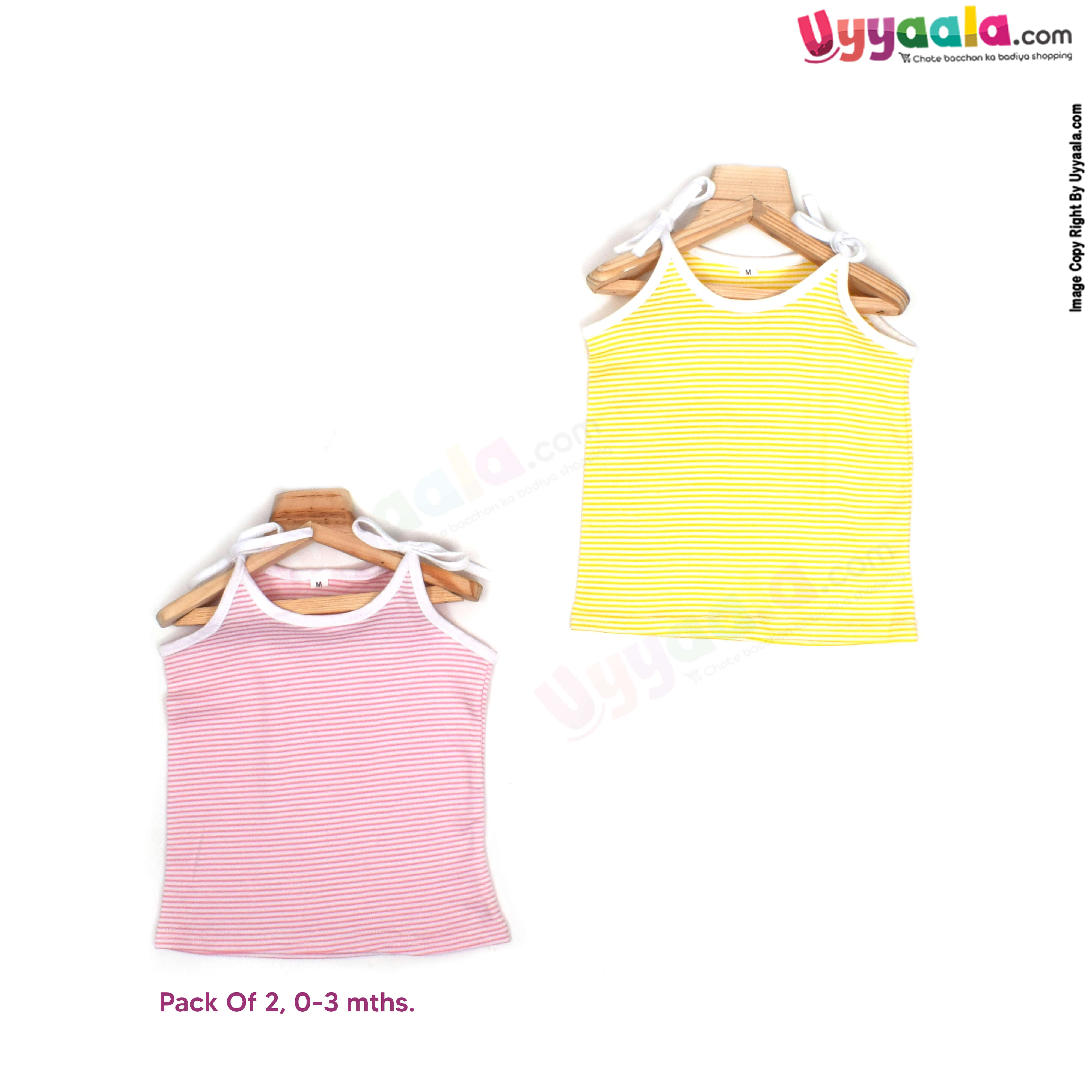 SNUG UP Sleeveless Baby Jabla Set, Top Opening Tie knot Lace Model, Pr