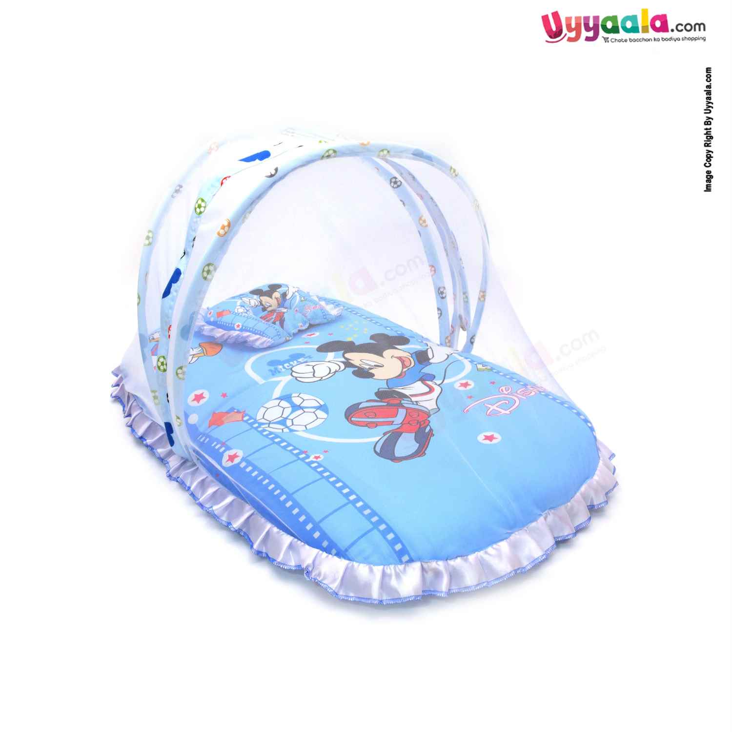 Baby cotton bed with hot sale net