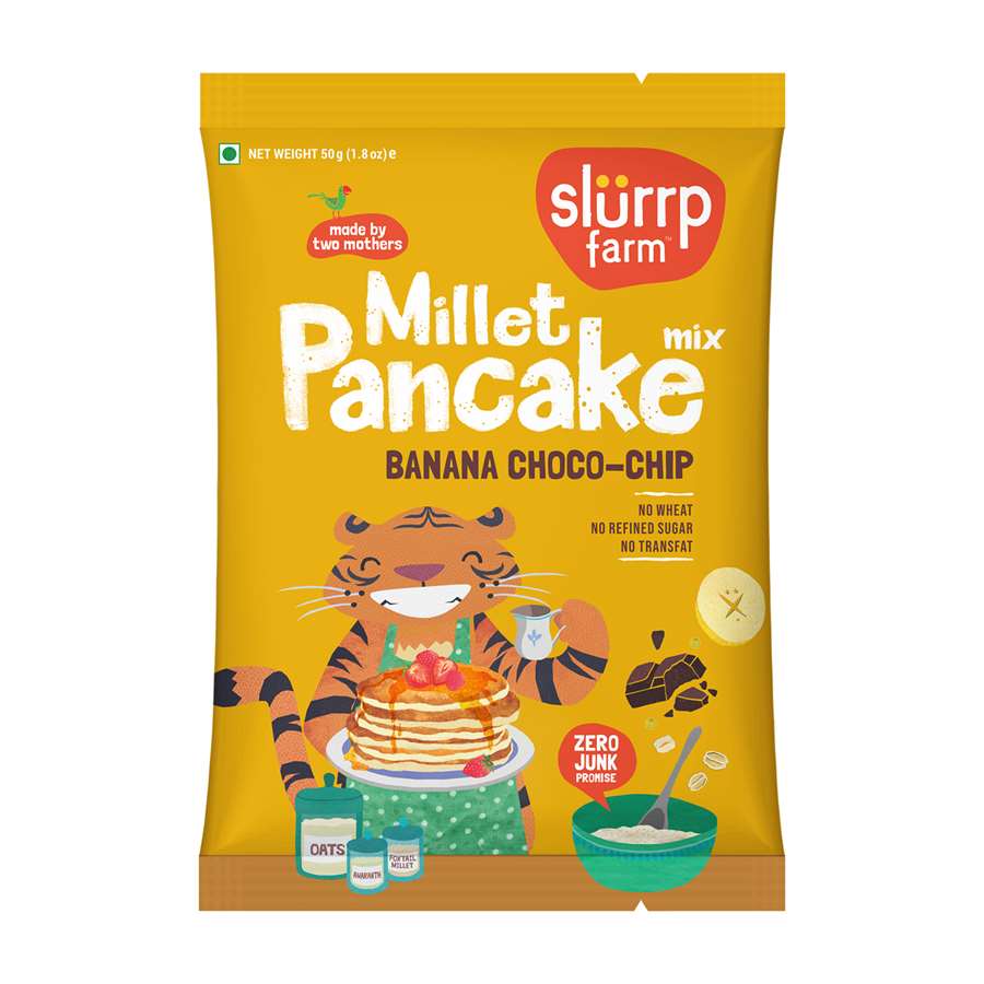 Slurrp Farm Millet Pancake Mix with Banana Choco-Chip for Small Children