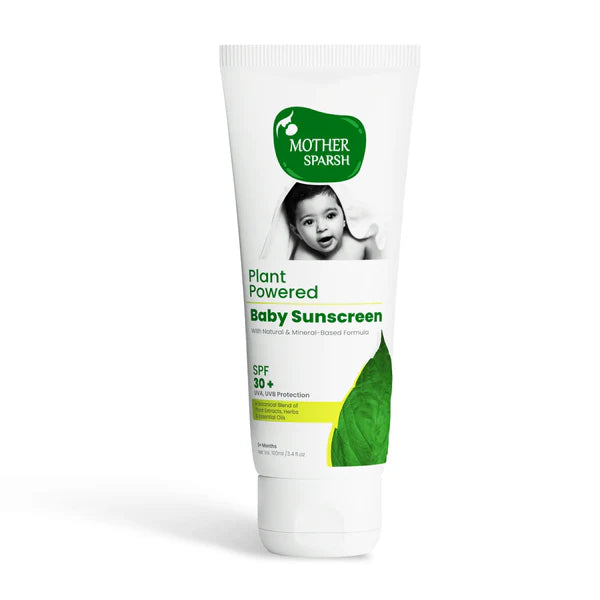 Buy Mother Sparsh Plant Powered Baby Sunscreen - 100grams Online in India at uyyaala.com