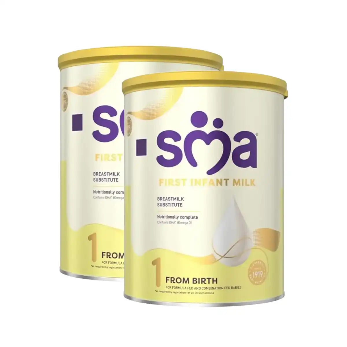 SMA PRO 1, First Infant Milk Formula - 800gms, 0 to 6 Months, (Pack Of 2) (Imported Tin Pack)