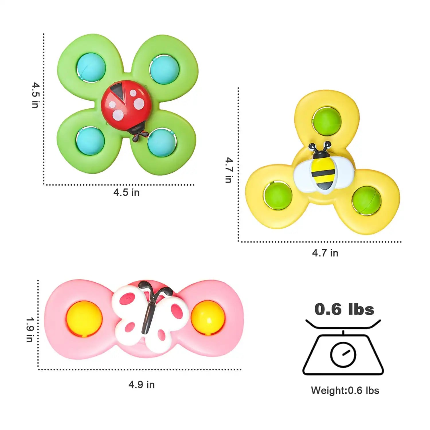 Buy Spinner Bath Toy Play Set for Baby with Suction grip Online in India at uyyaala.com