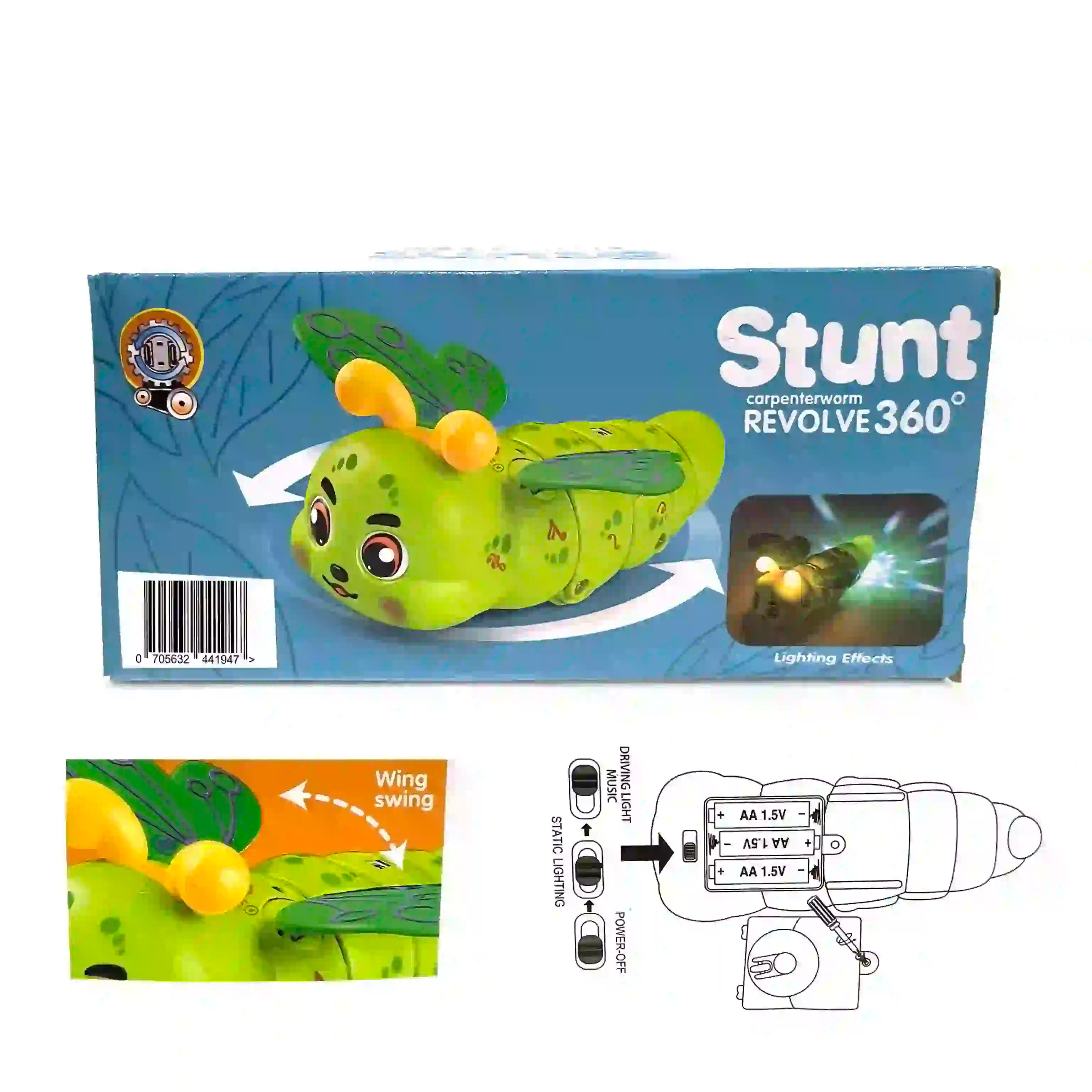 Buy Caterpillar Battery Toy with flash Lights & Music Online in India at uyyaala.com