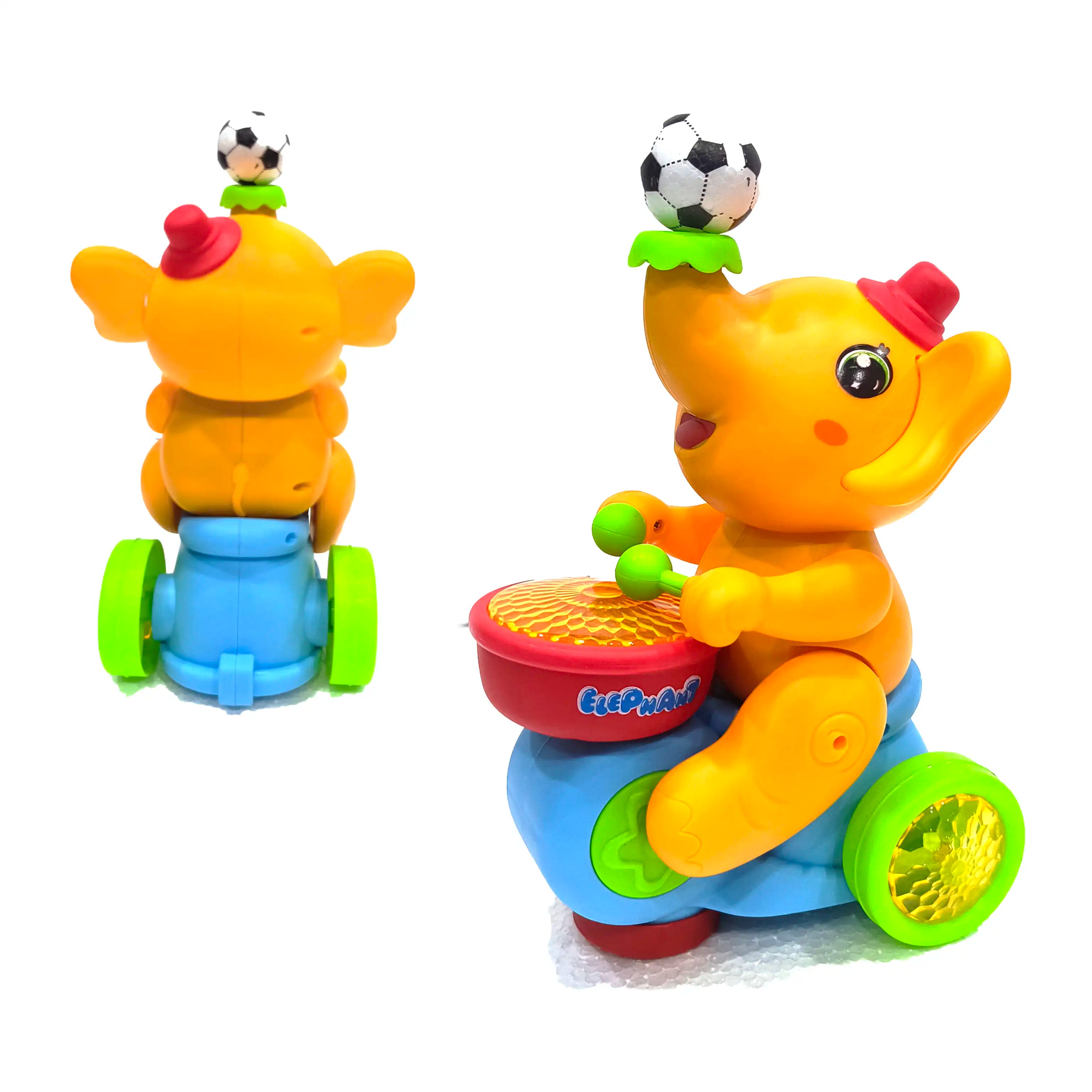 Buy Drumming Elephant Battery Toy with Music & Lights Online in India at uyyaala.com