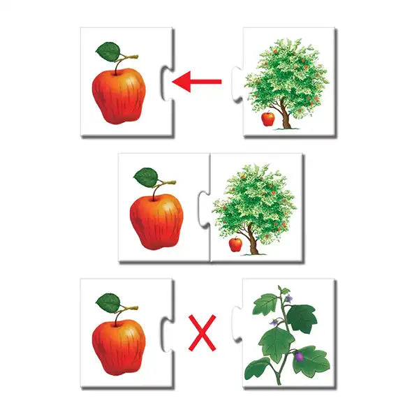 Buy English Fruits & Vegetables Puzzle for Children - (20pcs) Online in India at uyyaala.com