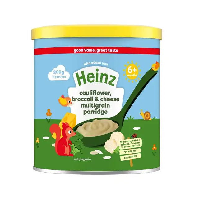 Heinz First Steps Multigrain with Cauliflower, Broccoli & Cheese For Babies - 200g, (6-12months)