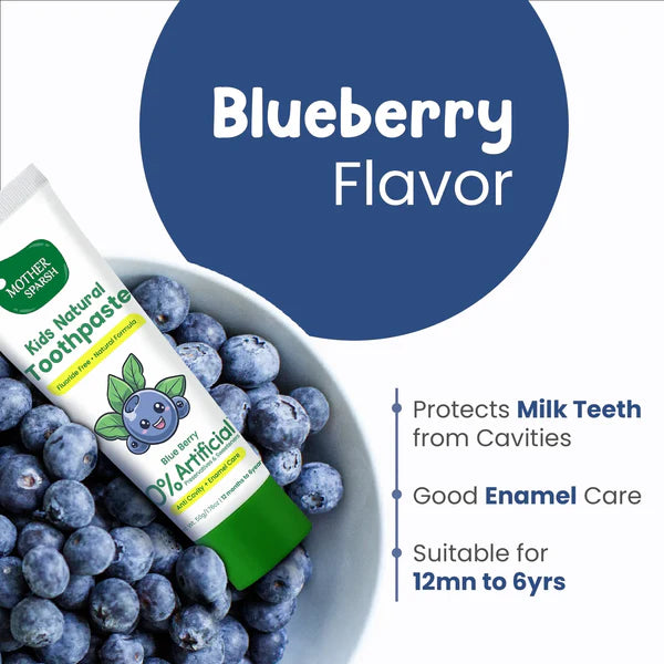 Buy Mother Sparsh Kids Natural Toothpaste in Blue Berry flavour Online in India at uyyaala.com