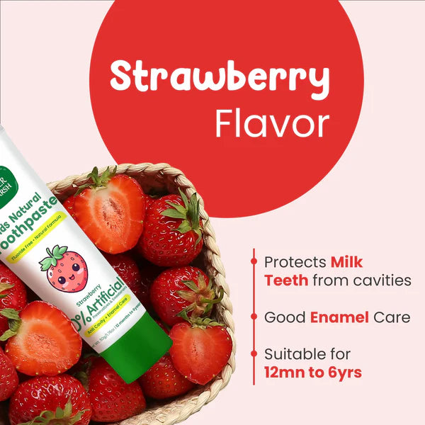 Buy Mother Sparsh Kids Natural Toothpaste in Straw Berry flavour Online in India at uyyaala.com