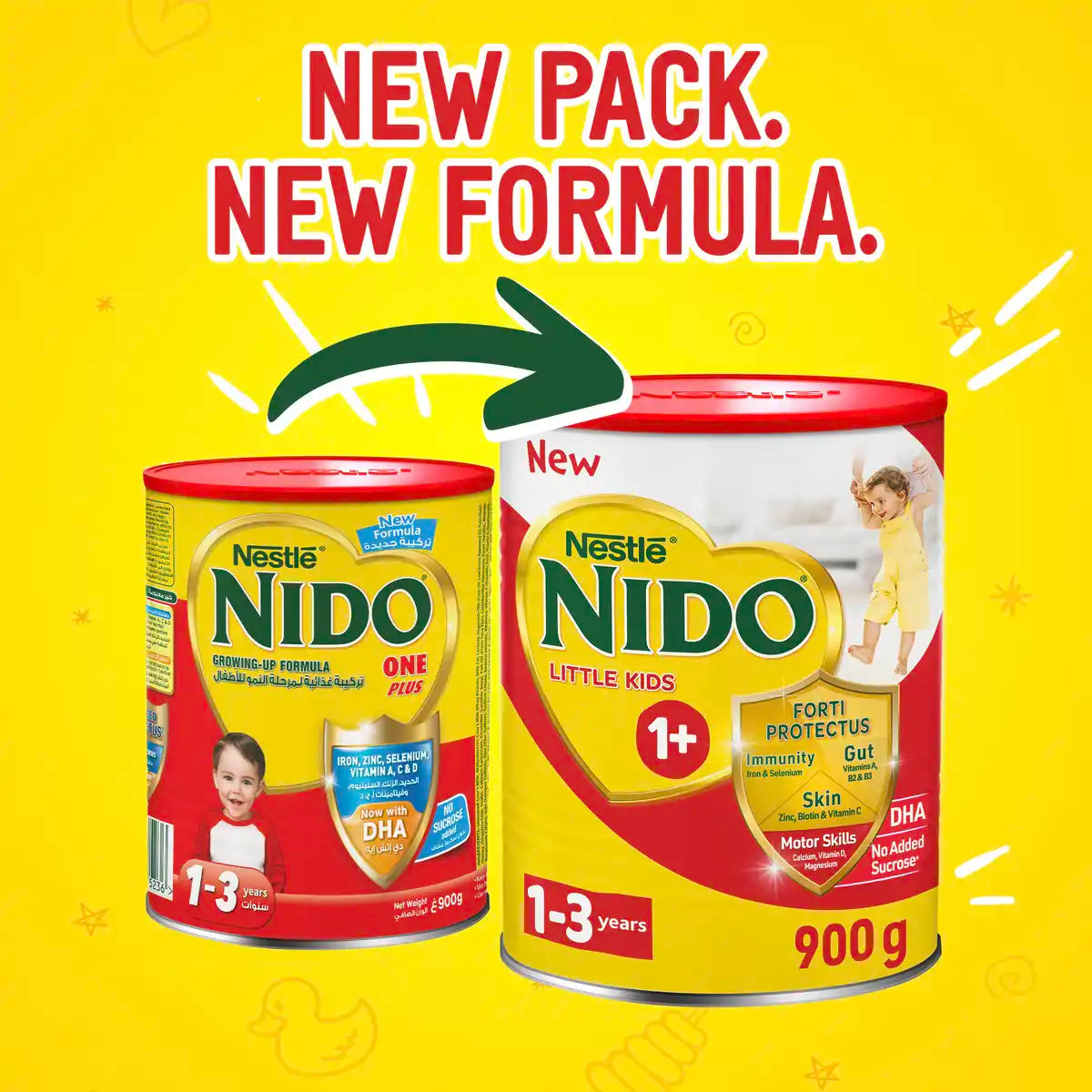 NESTLE Nido One Plus Growing-Up Formula 1-3 Years,400g