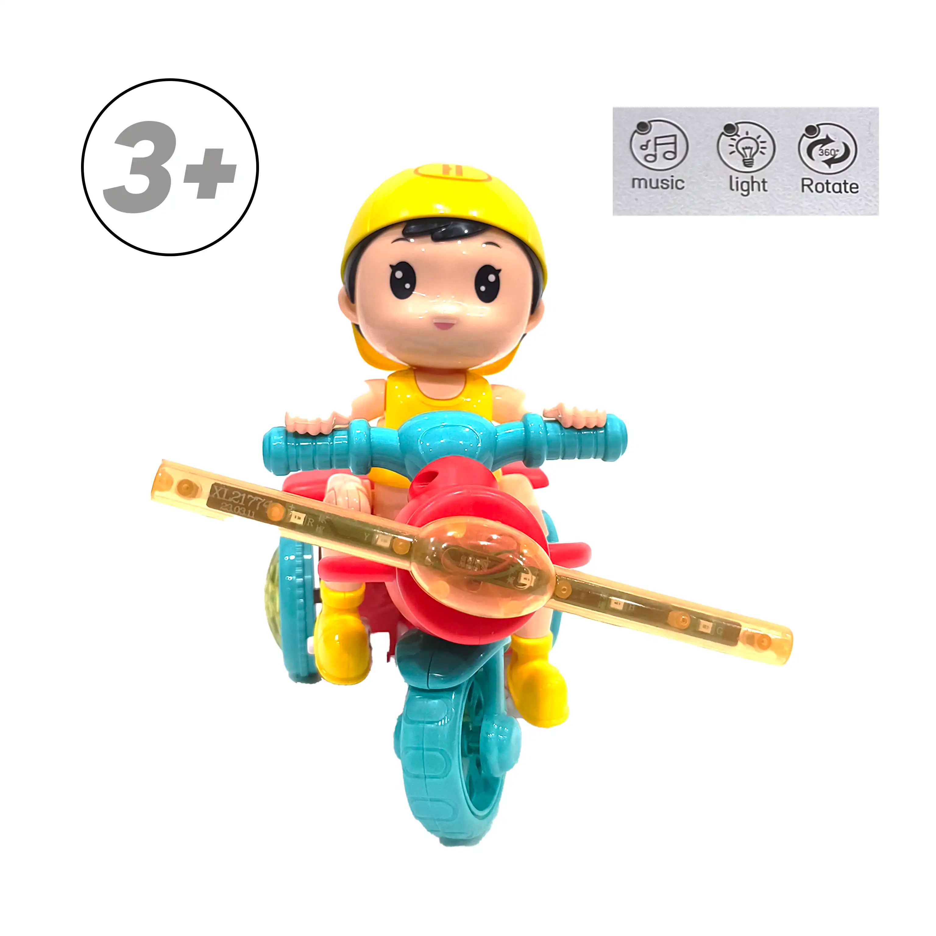 Buy Stunt Tricycle Battery Toy with Lights & Music Online in India at uyyaala.com 