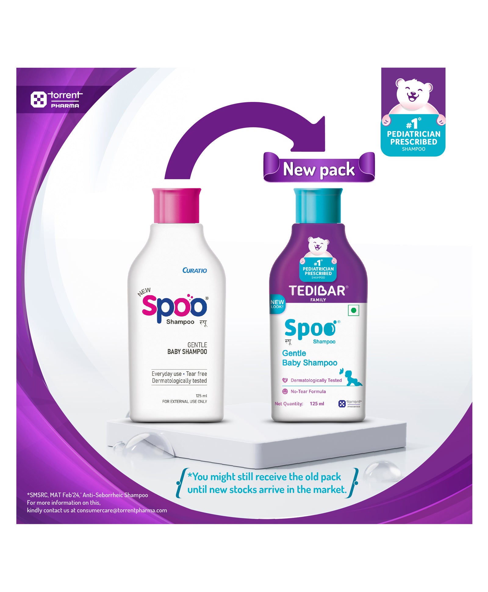 Buy Tedibar Spoo Shampoo for Babies - 125ml available Online in India at uyyaala.com