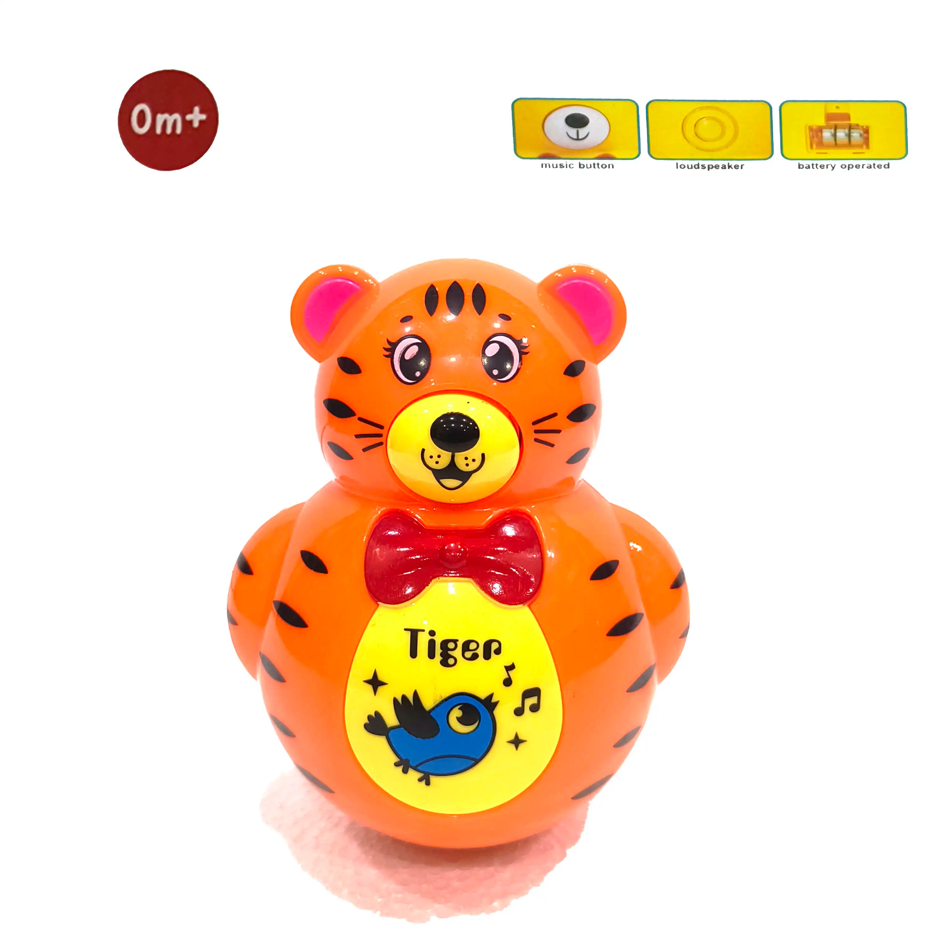 Buy Tiger Tumbler Musical Rattle Toy with flashing Lights - Pink Online in India at uyyaala.com