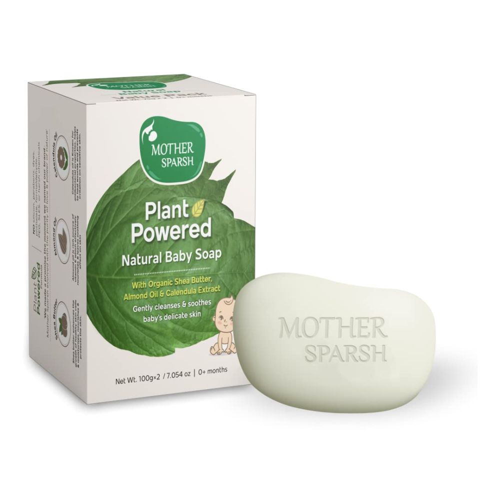 Buy Mother Sparsh Natural Organic Baby Soap - (Pack of 2) 100gms each Online in India at uyyaala.com