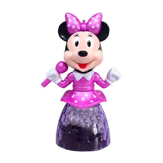 Singing Minnie Mouse, Battery Operated Toy With 360 Degree Rotation, Lights & Music - 3+Y, Pink