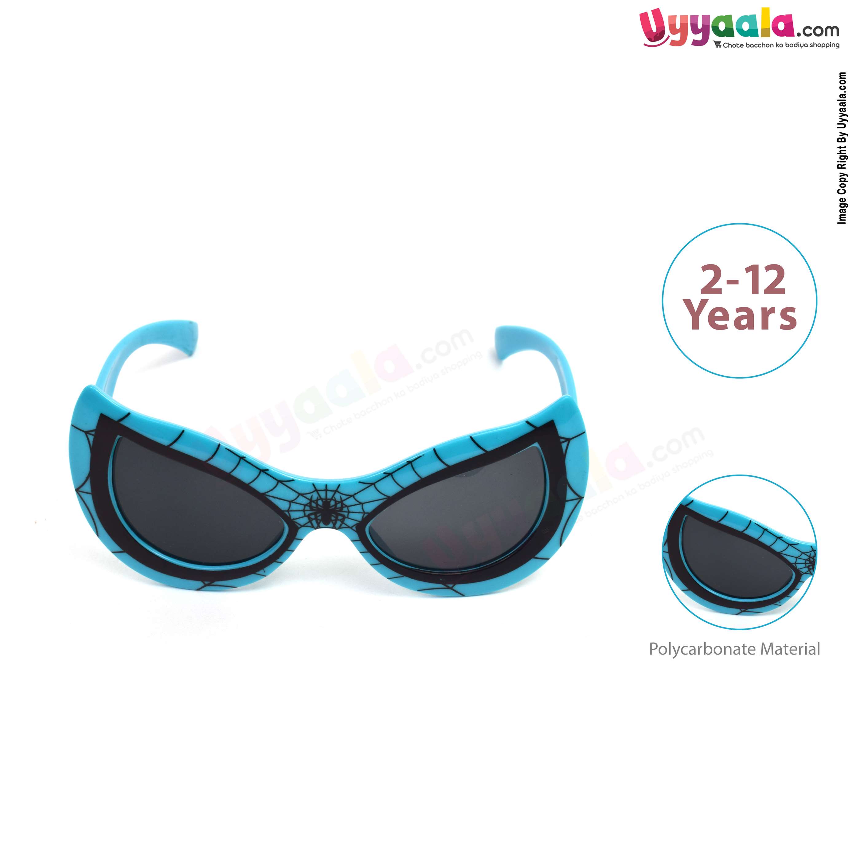 UV Protection, Mirrored Aviator Sunglasses (57) (For Men & Women, Sky Blue)