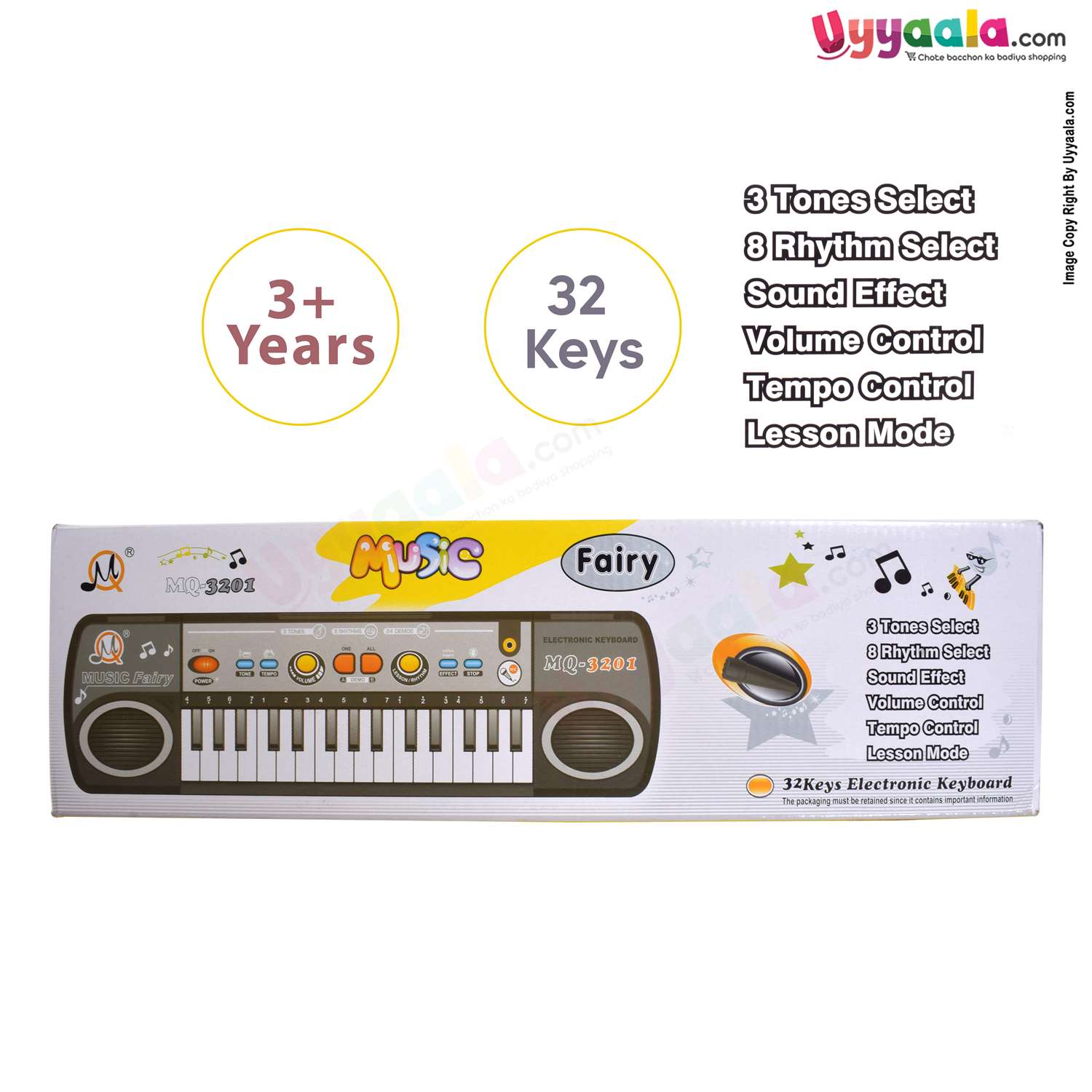 Electronic keyboard for kids with rhymes