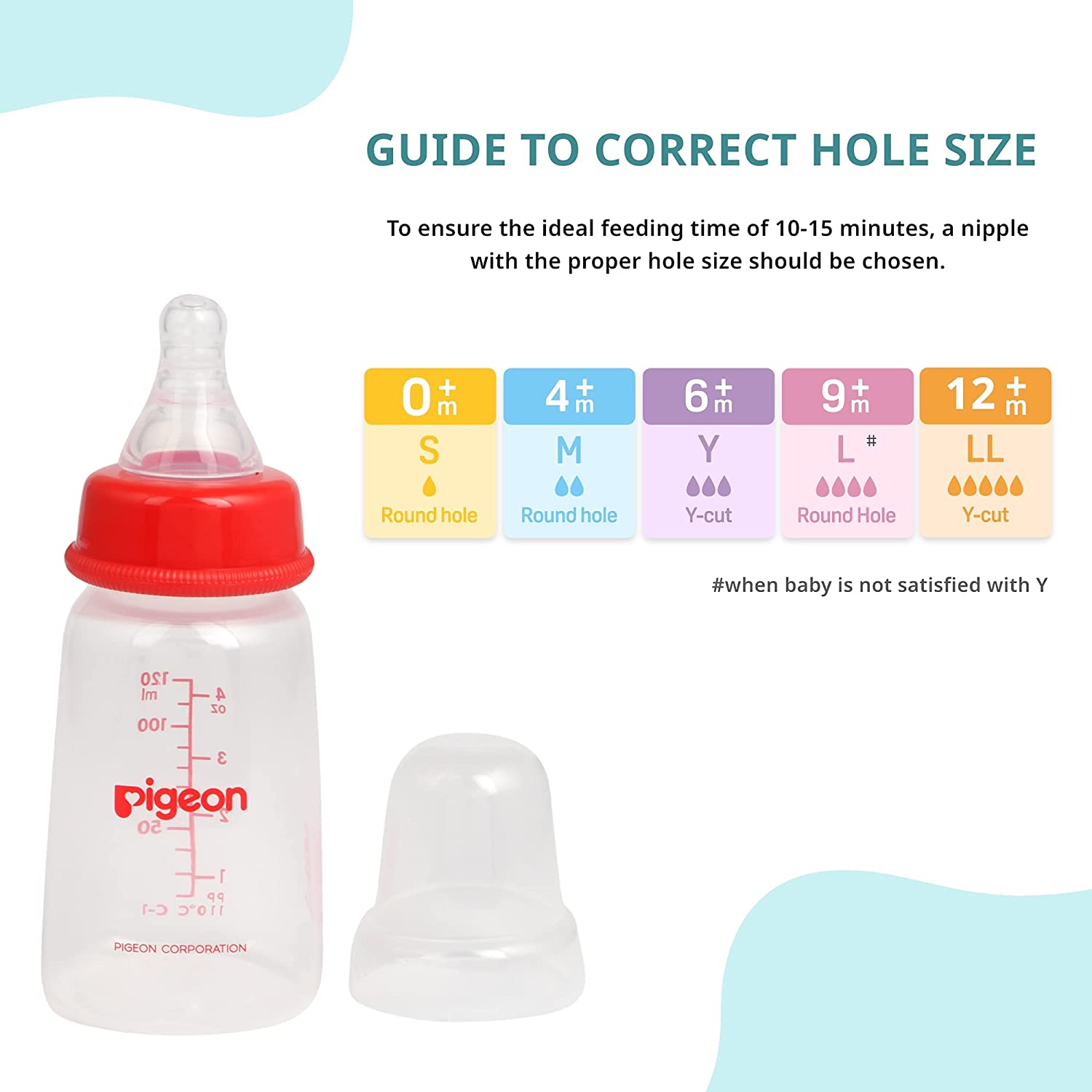 Pigeon feeding bottle 120ml hot sale