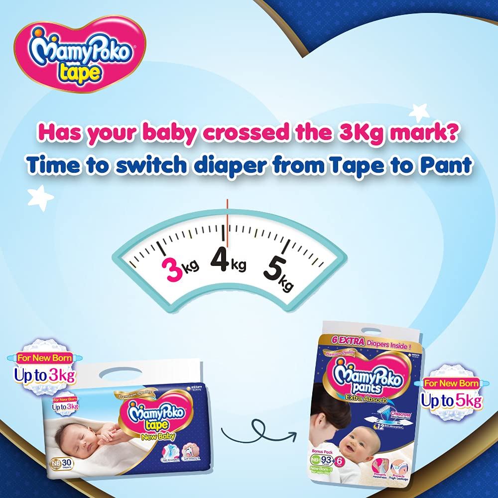 Buy MamyPoko Pants Extra Absorb (New Born) 76's Online at Best Price -  Diapers & Wipes