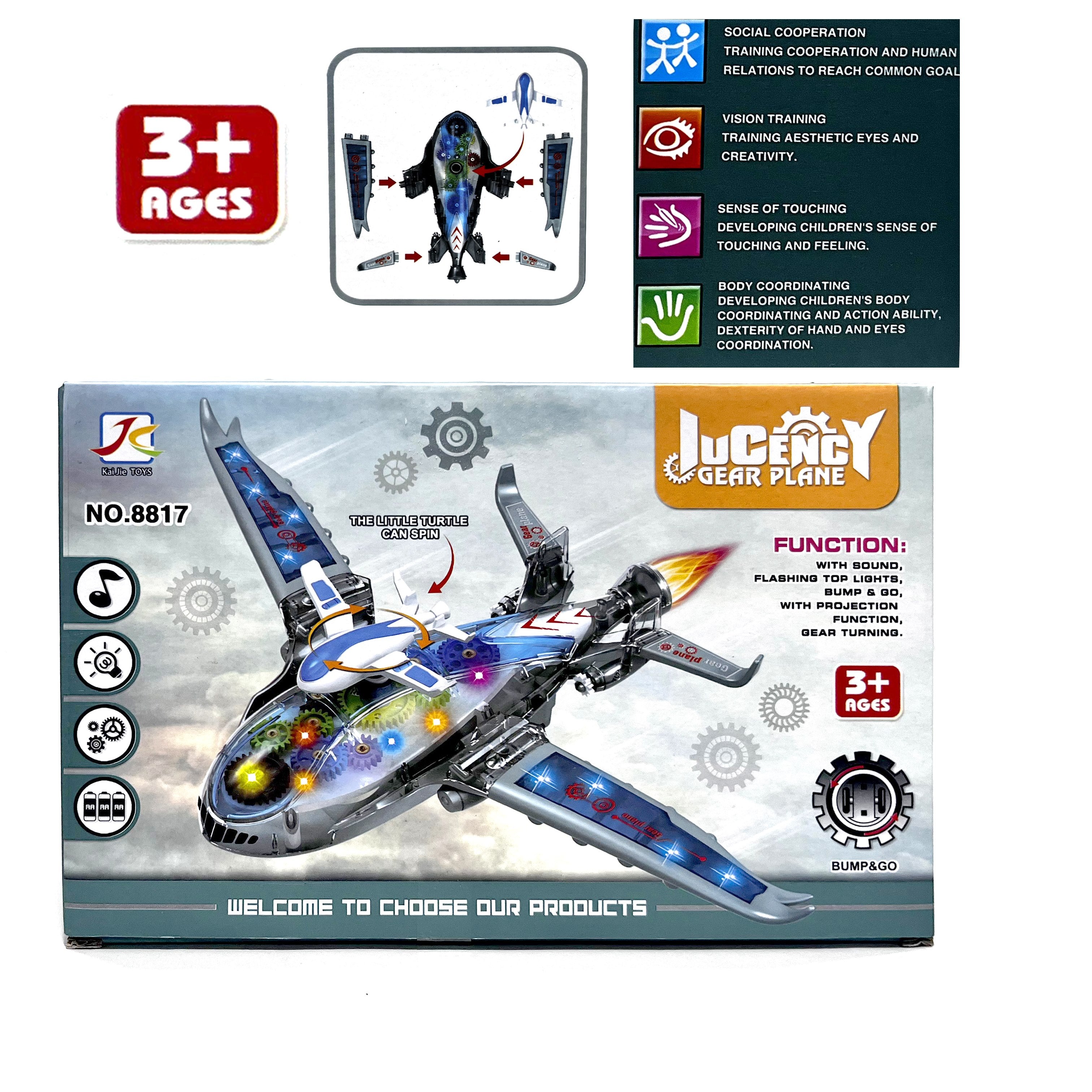 Battery powered airplane toy sales