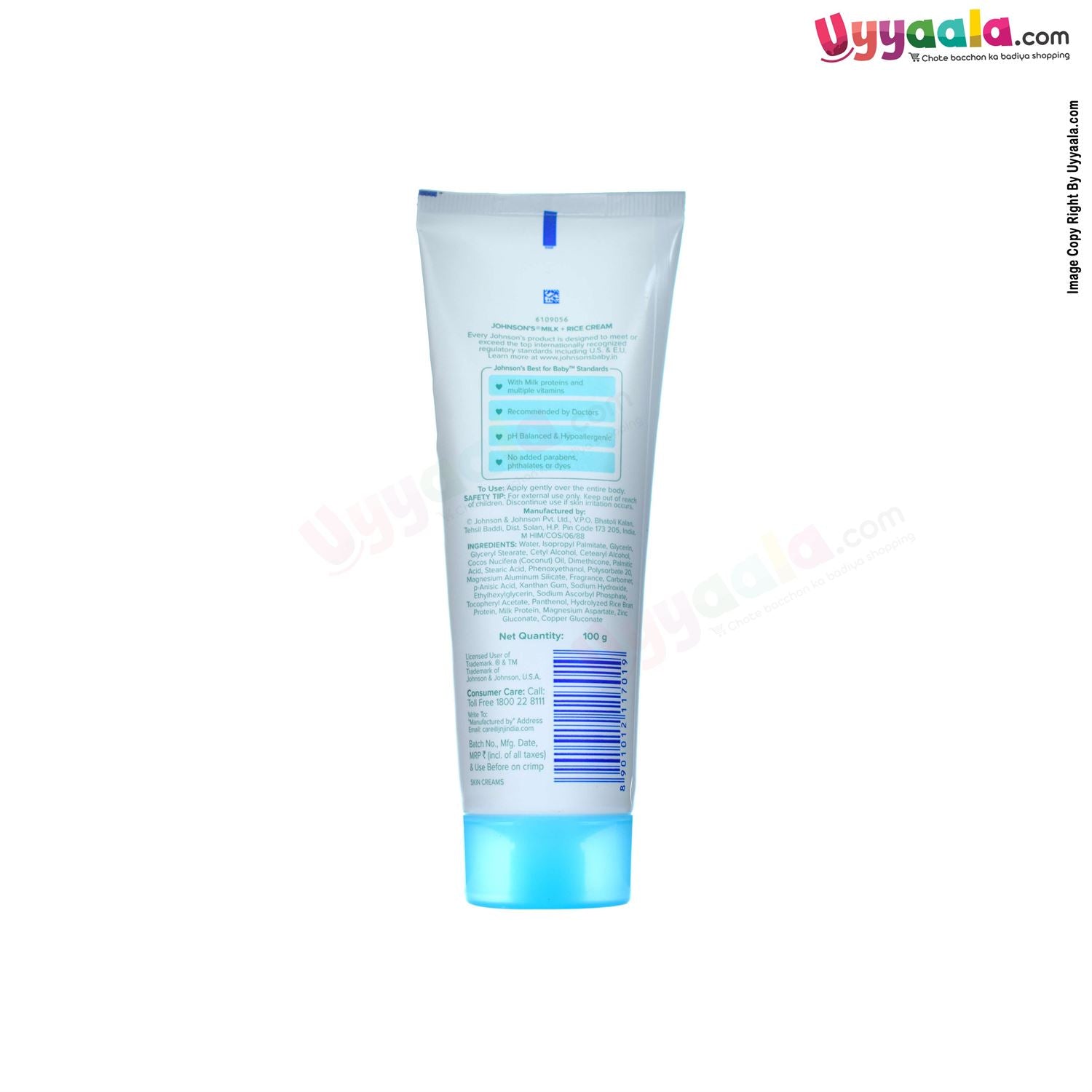 Buy Johnson's Baby Cream with Milk and Rice Online in India at uyyaala.com