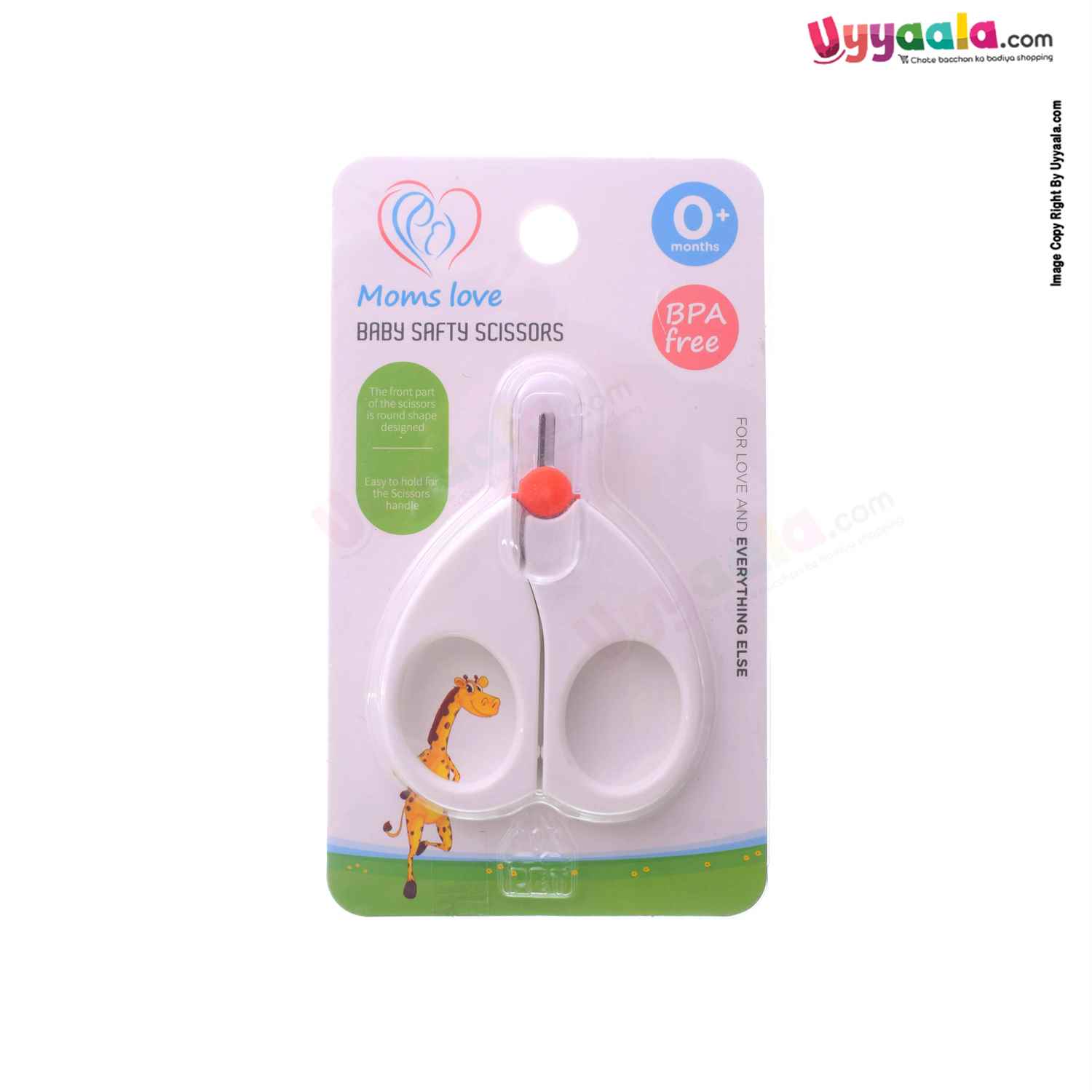 MOMS LOVE Baby Safety Scissors 0+m Age