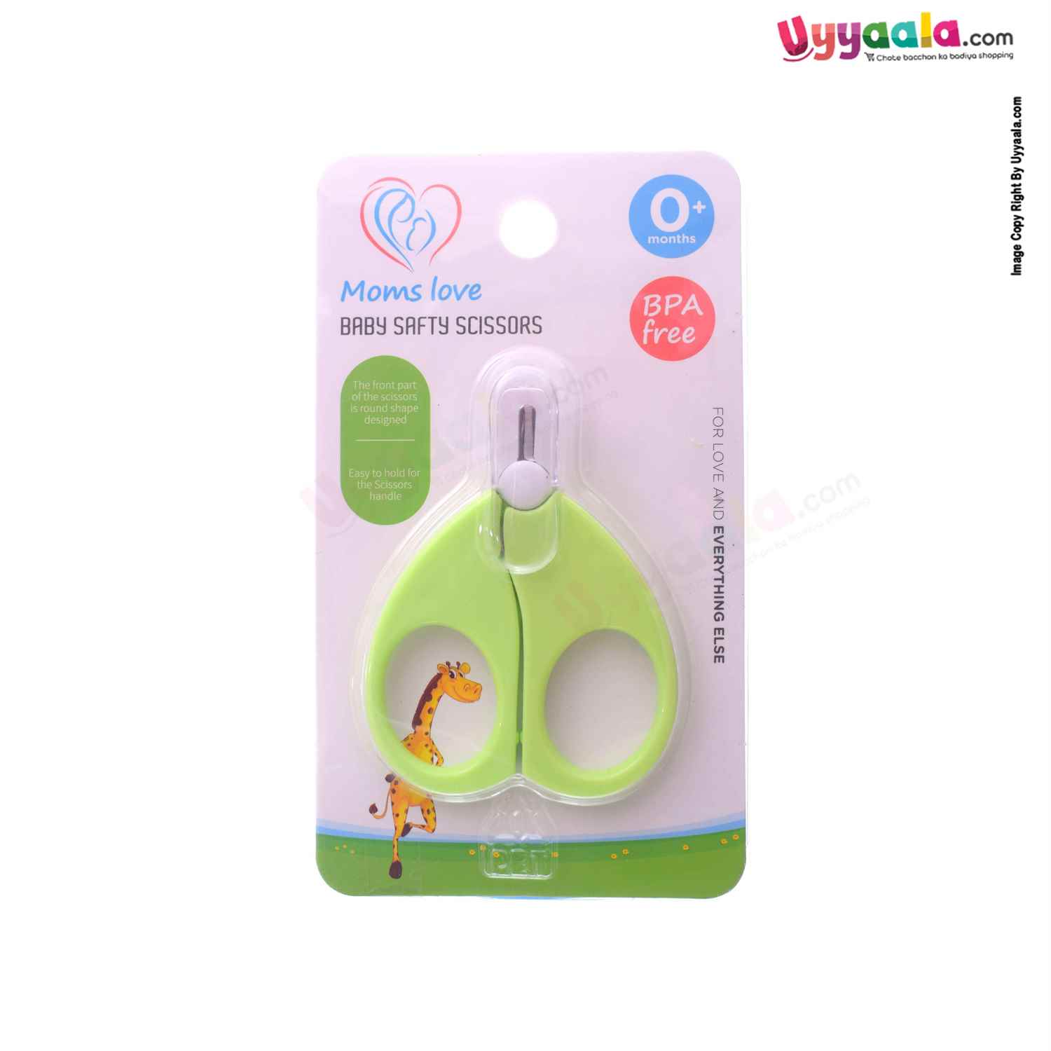 MOMS LOVE Baby Safety Scissors 0+m Age