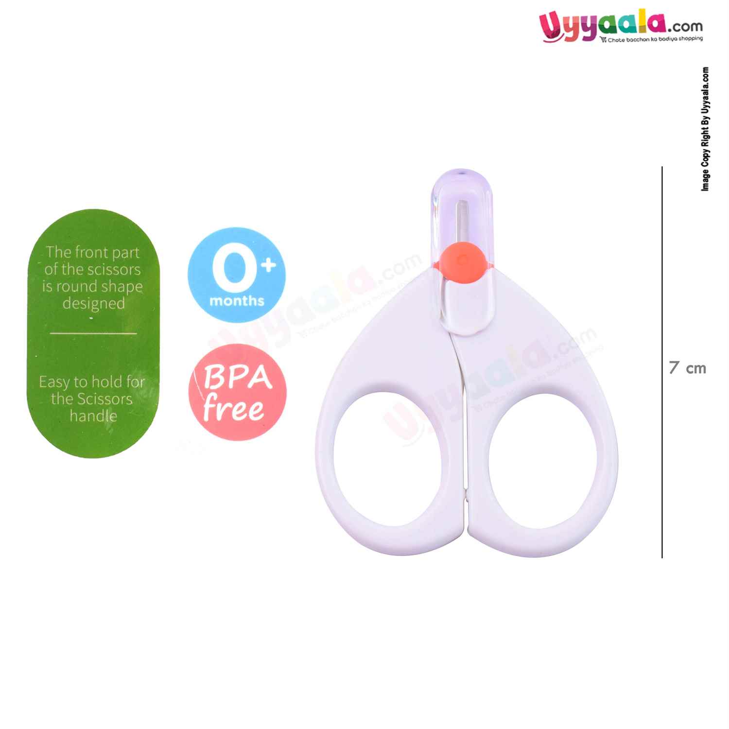 MOMS LOVE Baby Safety Scissors 0+m Age