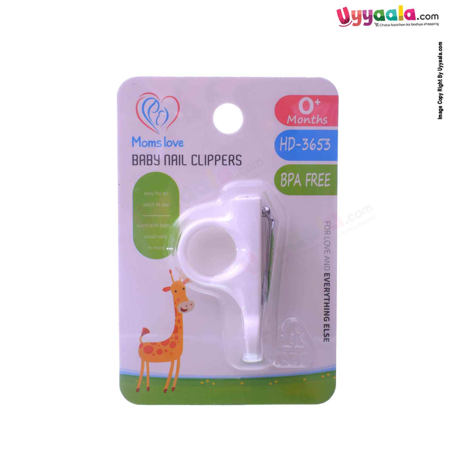 MOMS LOVE Baby Nail Clipper for Babies 0+m Age