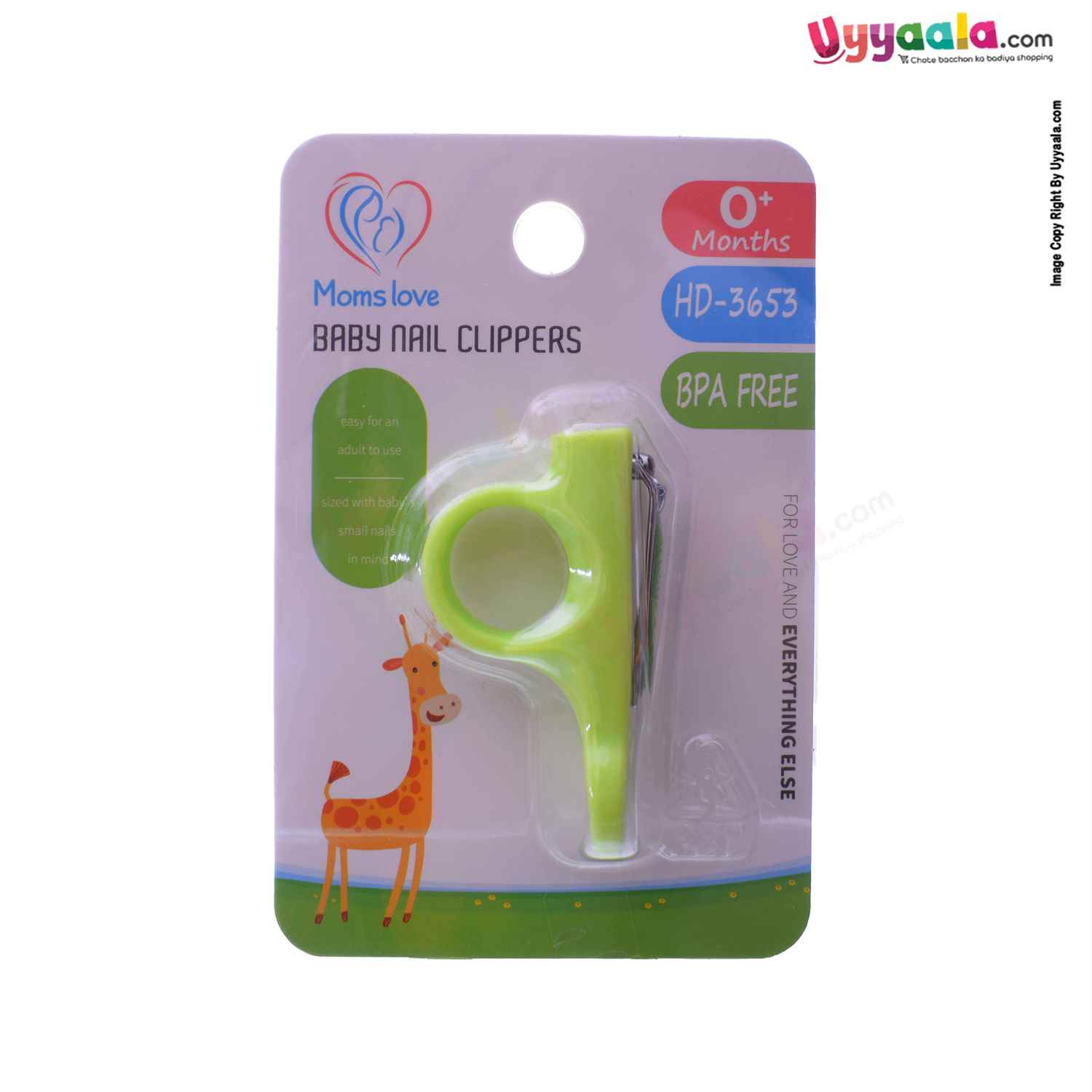 MOMS LOVE Baby Nail Clipper for Babies 0+m Age