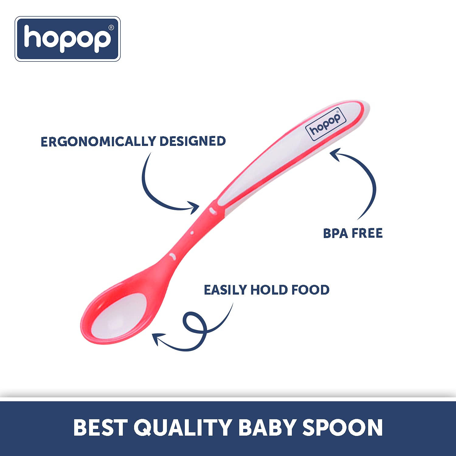 Buy Hopop Baby Spoon with Silicone tip and Heat sensing Feature Online in India at uyyaala.com