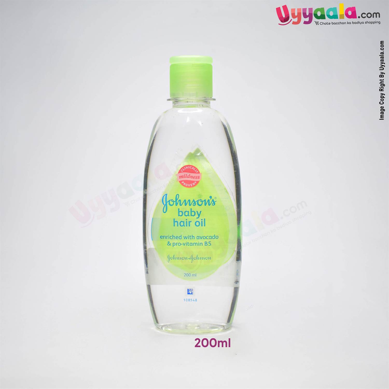 Buy Johnson's Baby Hair Oil with Avocado & Pro-Vitamin B5 Online in India at uyyaala.com