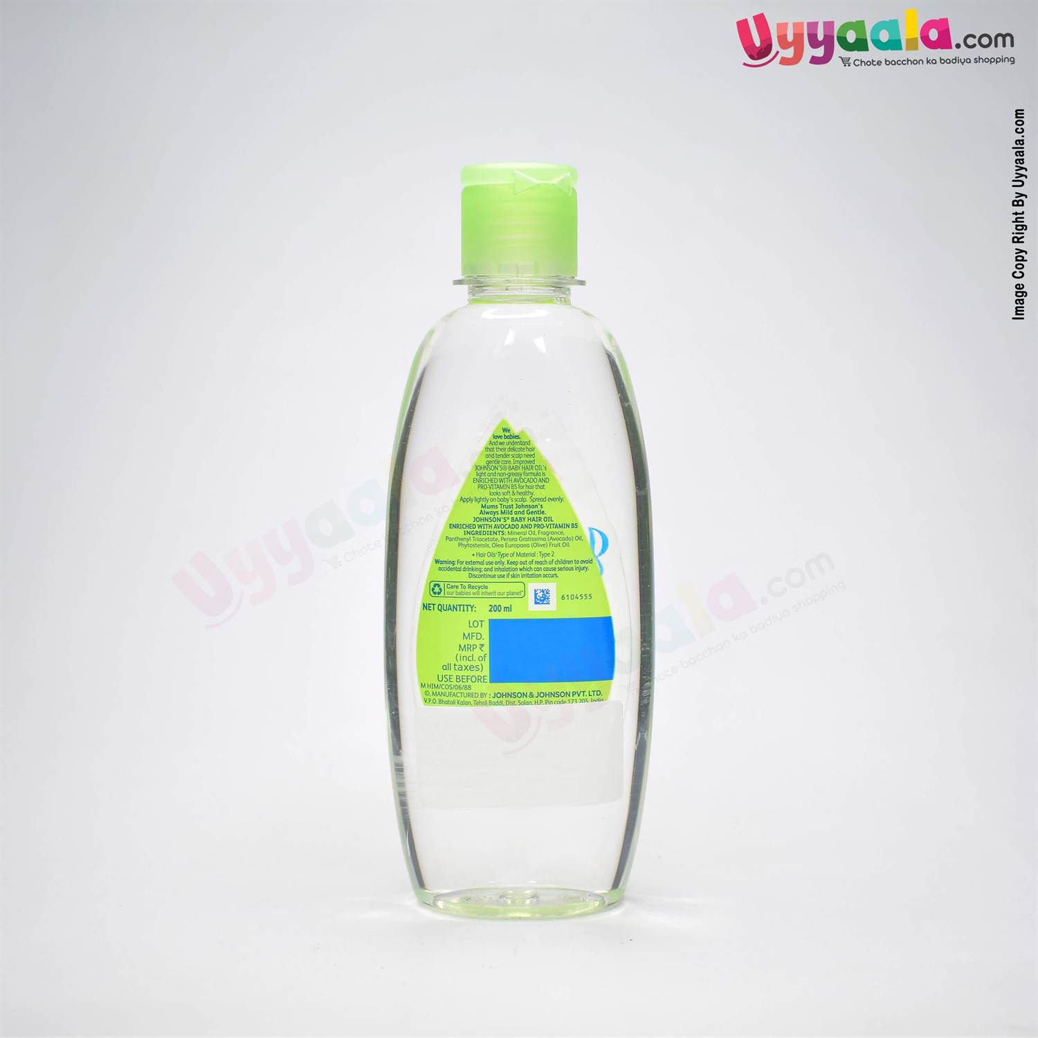 Buy Johnson's Baby Hair Oil with Avocado & Pro-Vitamin B5 Online in India at uyyaala.com