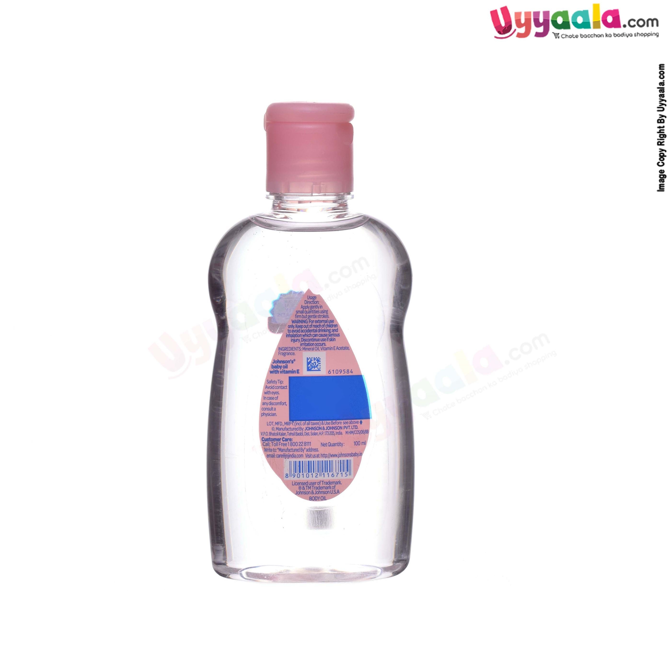 Buy Johnson's Baby Oil with vitamin E - 100ml Online in India at uyyaala.com