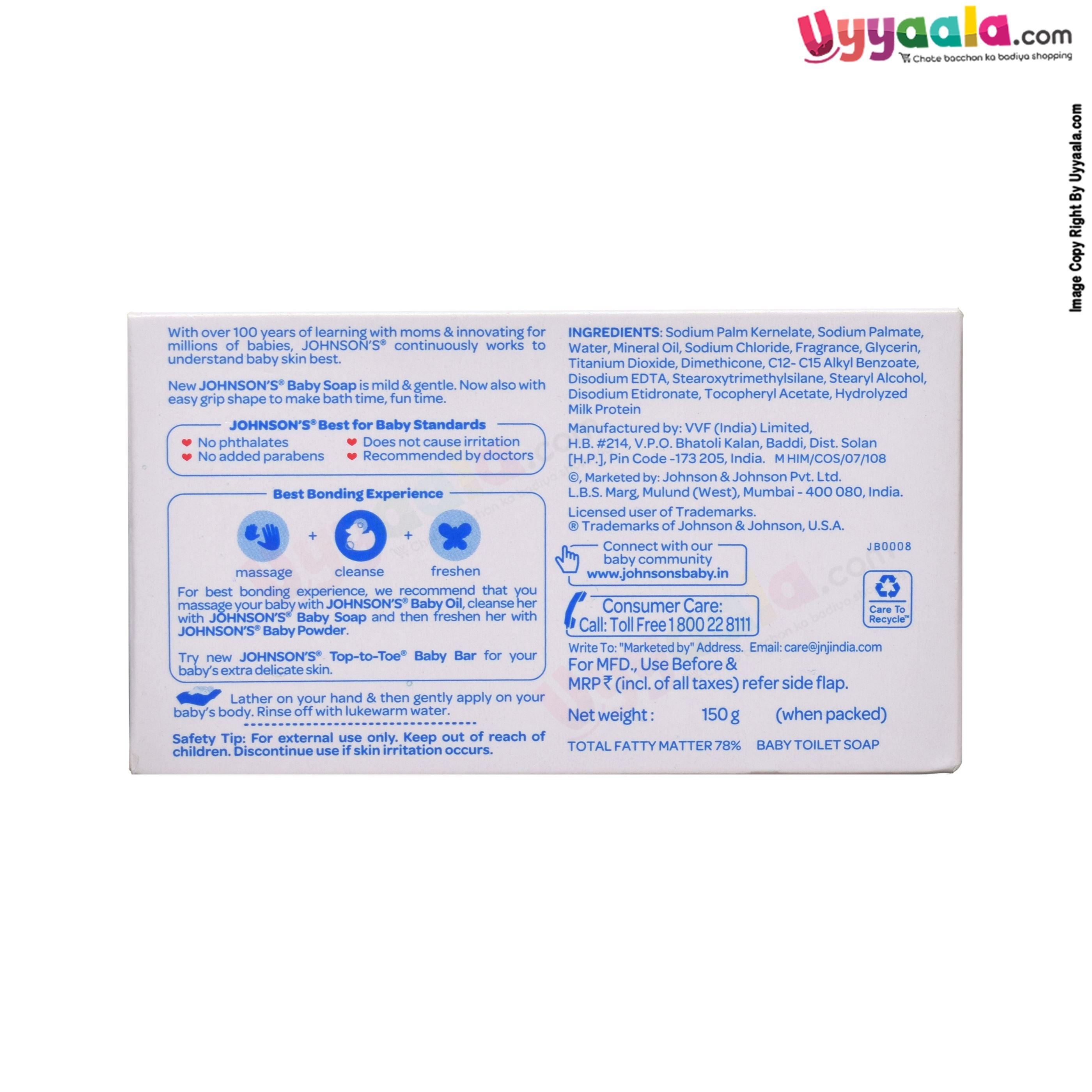 Buy Johnson's Baby Soap with Moisturizing Lotion and Vitamin E Online in India at uyyaala.com