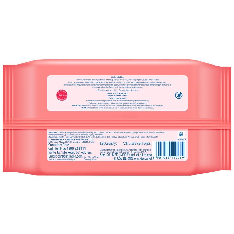 Buy Johnson's Baby Skincare Wet Wipes Online in India at uyyaala.com