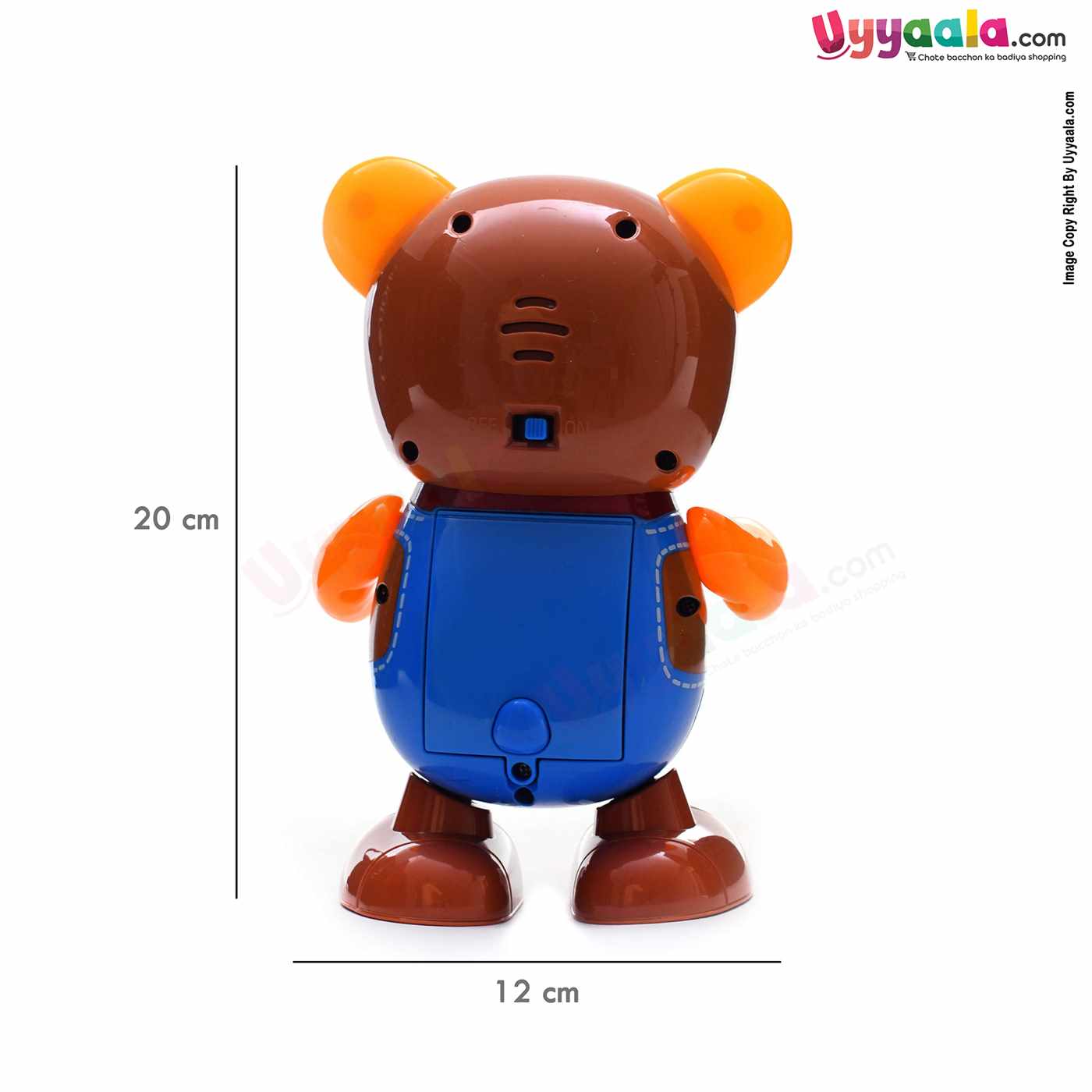 Buy Dancing Teddy Bear Battery Toy with flashing Music & Lights Online in India at uyyaala.com