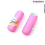 Baby soft cotton Bolster pillow with elephant print - pink (small)