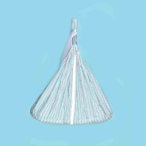 SNUG UP Baby Hanging cradle (Zola) Attached Bed & Mosquito Net With Zip, premium quality, Green & Brown Stripes Print, 0m+  upto 15kgs