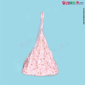 SNUG UP Baby Hanging cradle (Zola) Attached Bed with Mosquito Net Open Zip Model,Peach with Assorted Print, 0m+ (up to 12 kgs)