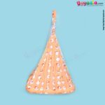 SNUG UP Baby Hanging cradle (Zola) Attached Bed With Mosquito Net Open Zip Model,Gray with Assorted Print, 0m+