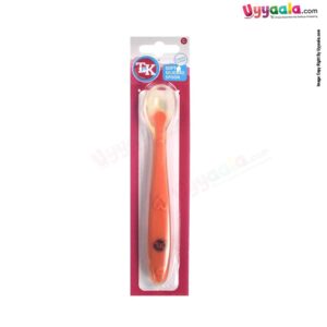 T&K Baby Soft Silicone Spoon 3+m Age - Orange