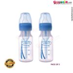 Dr Browns feeding Bottle natural flow with vent and vent cleaning brush, 120ml (pack of 2)