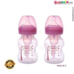 Dr Browns feeding Bottle Natural flow wide neck with vent and vent cleaning Brush, 150ml (pack of 2)