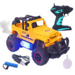 Buy Jeep Remote Control Battery Toy with Mist Smoke effect - Yellow Online in India at uyyaala.com