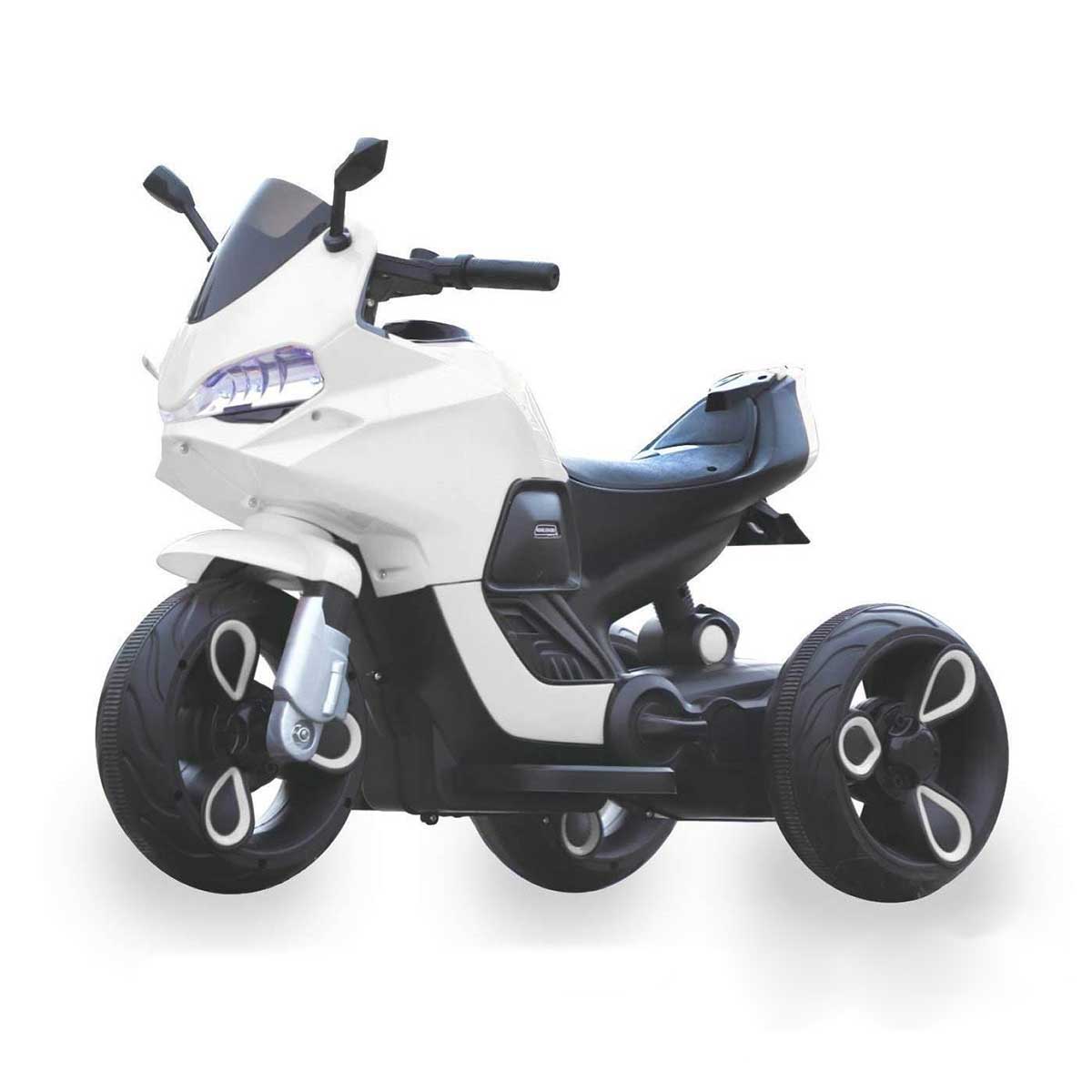 R FOR RABBIT Electric Bike Xtreme Smart and Dynamic Battery Operated Ride On for Kids - White